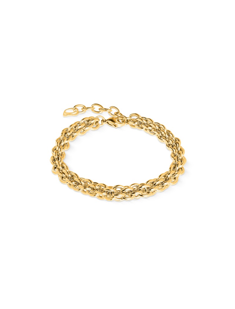 Bracelet en acier inoxydable doré
