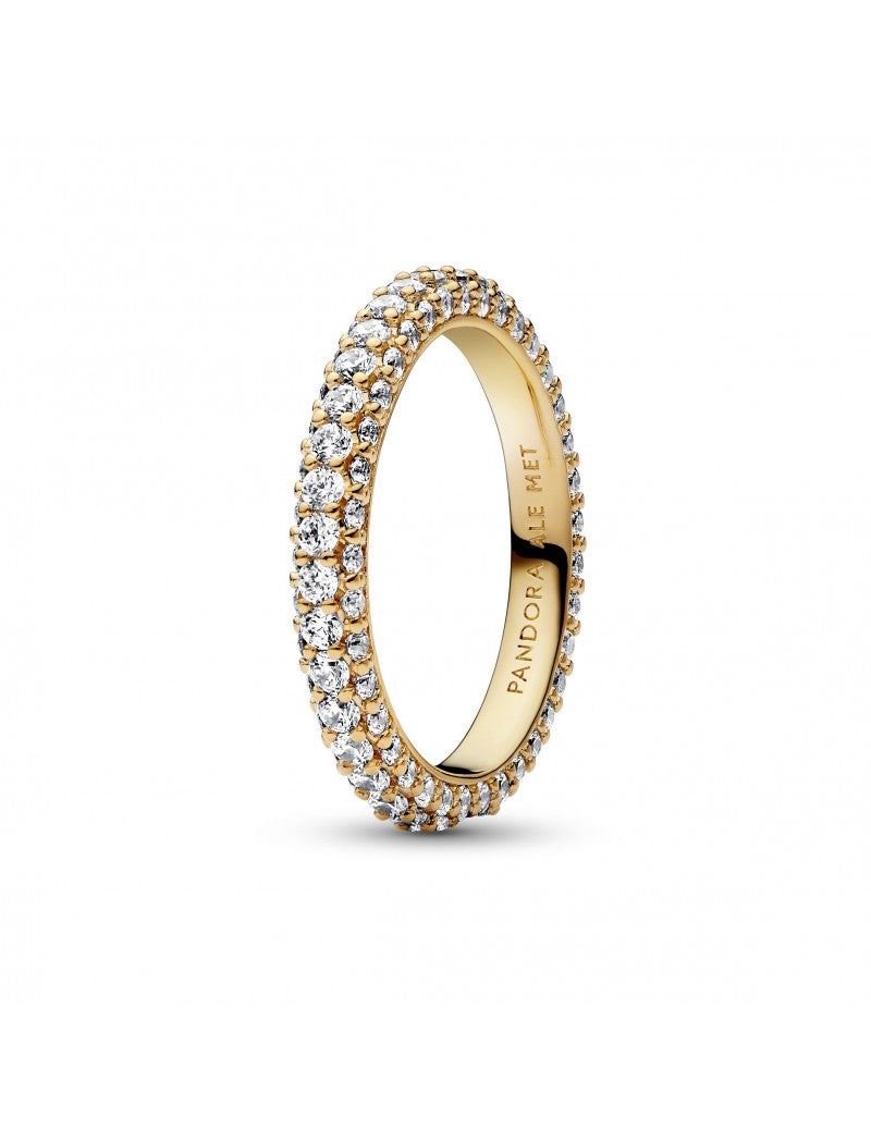 Pandora Bague intemporelle à une rangée pavée