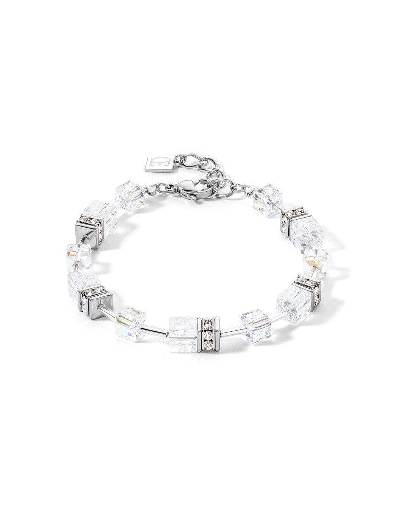 Bracelet blanc-argent