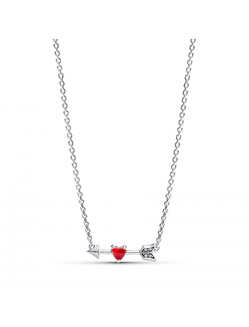 Collier Coeur Flèche & Verre de Murano