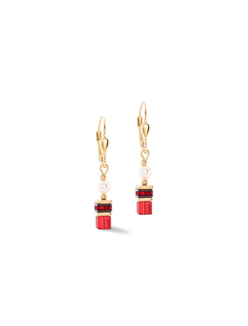 Boucle d'oreille rouge