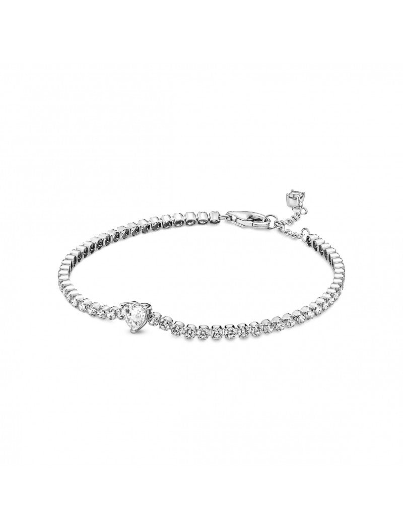 Bracelet Tennis Coeur Étincelant