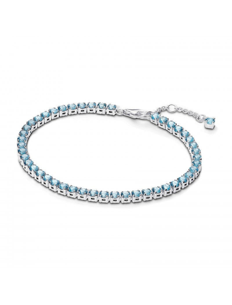 Bracelet Tennis Bleu Clair Pétillant