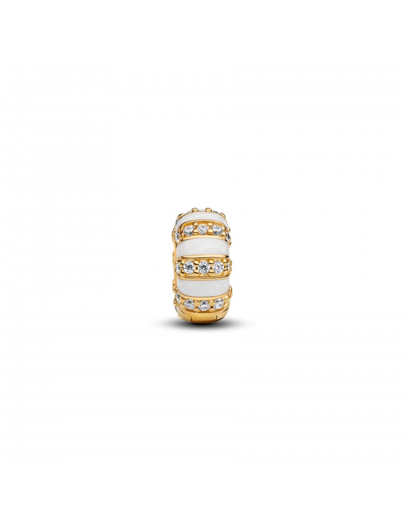 Charm clip pierres et émail