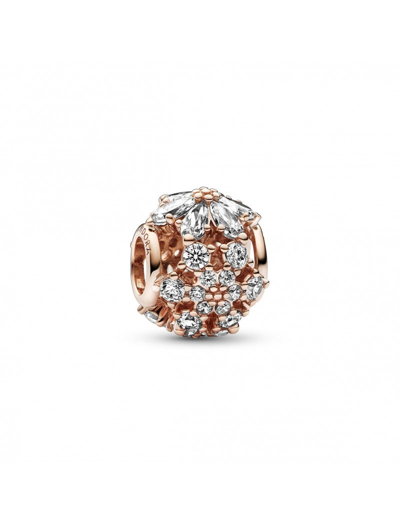 Breloque ronde en grappe d'herbier étincelant