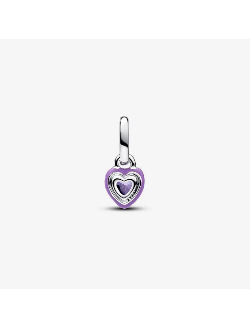 Argent sterling Émail Cristal artificiel Violet