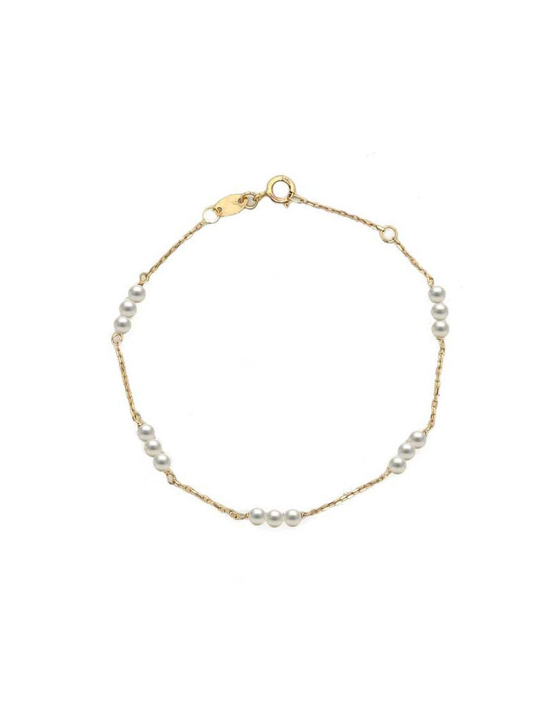 BRACELET OR 9 CARATS - PERLE DE CULTURE