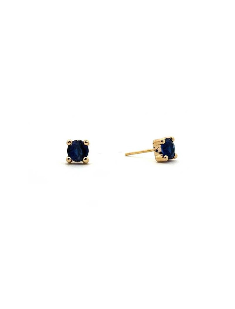 BOUCLES D'OREILLES OR 9 KT - S. SAPHIR