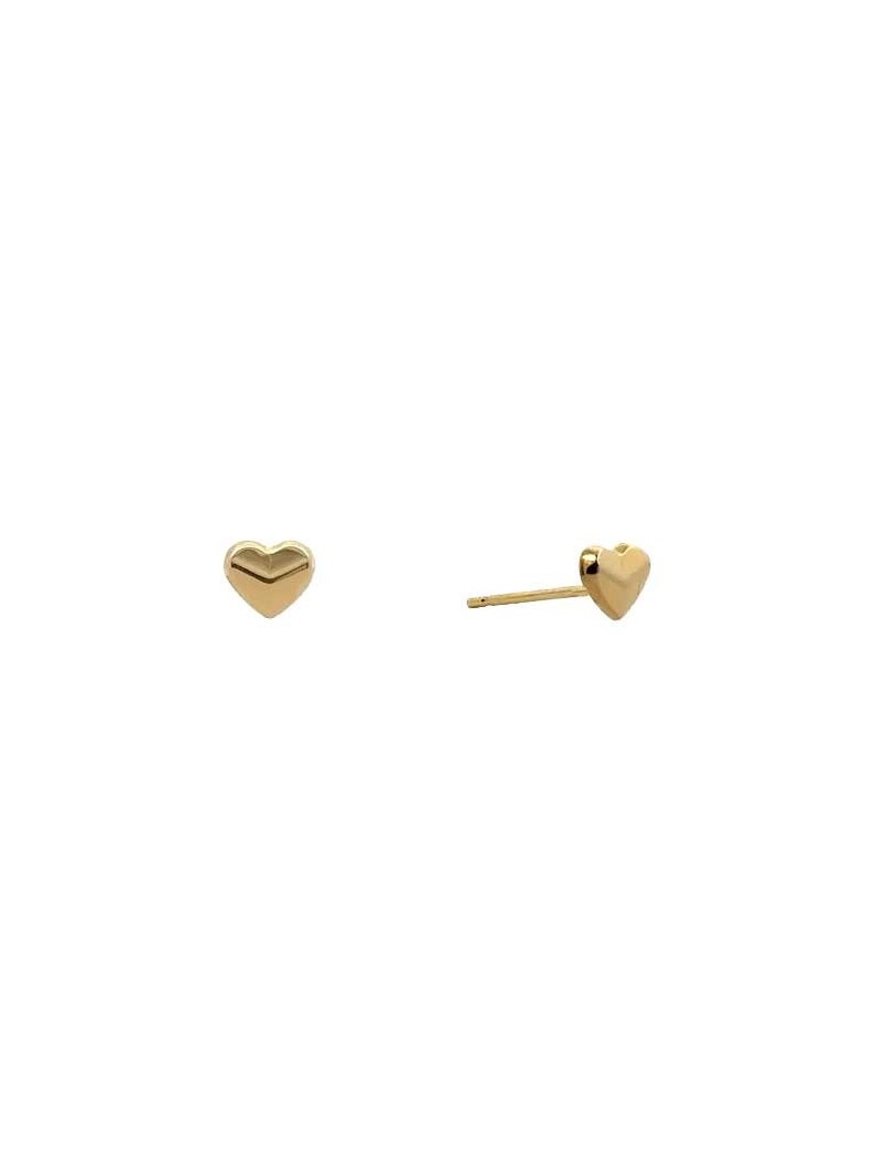 BOUCLES D'OREILLES OR 9 KT - COEUR