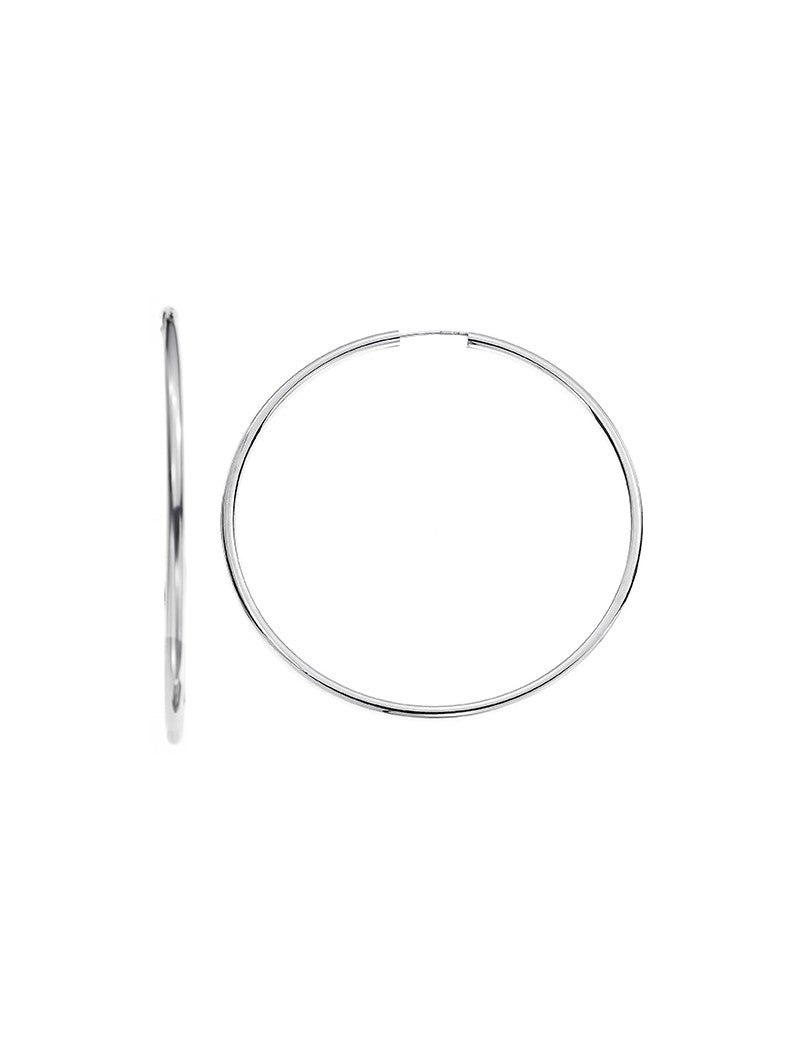 CREOLES ARGENT 60 MM