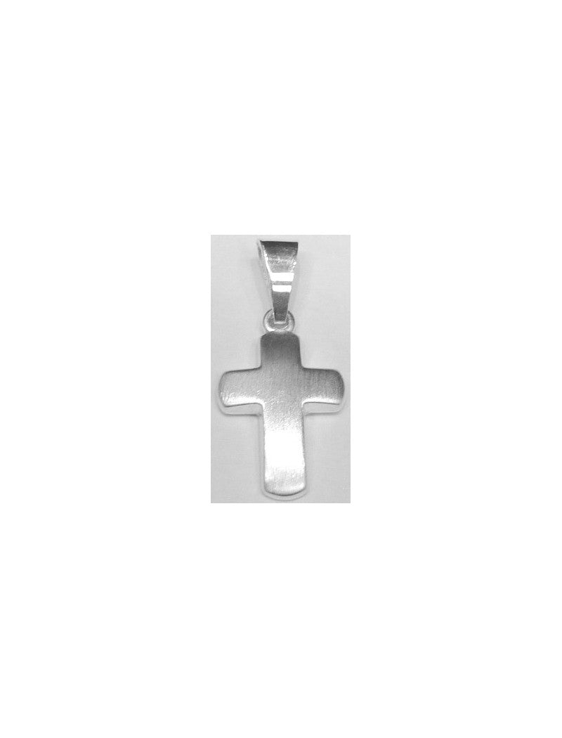 PENDENTIF ARGENT RHODIE - CROIX BROSSE