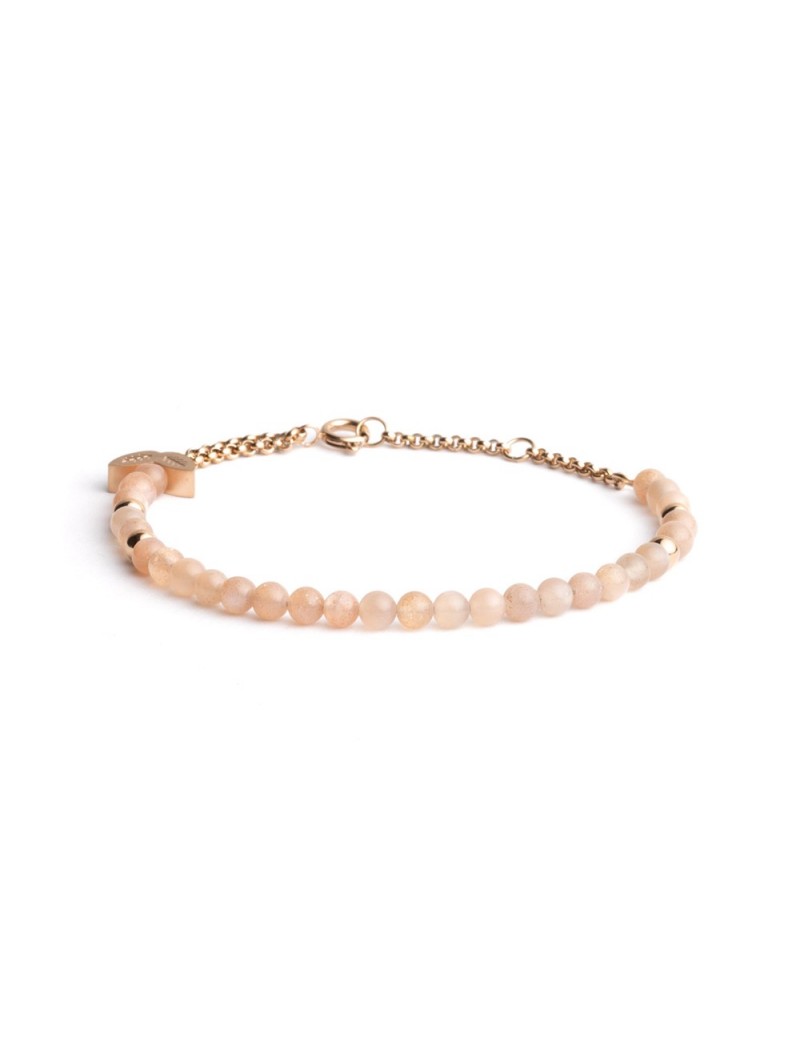 BRACELET DIDYMA - PIERRE NATURELLE PIERRE DE SOLEIL - 17+2+2CM