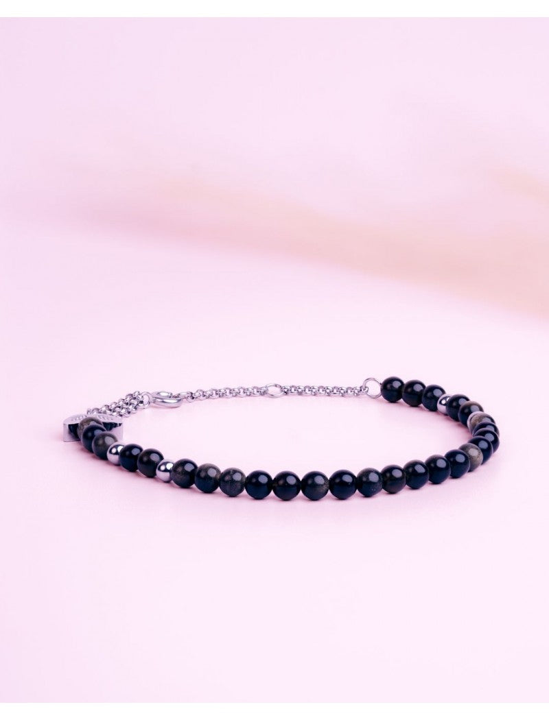 BRACELET - PIERRE NATURELLE OBSIDIENNE