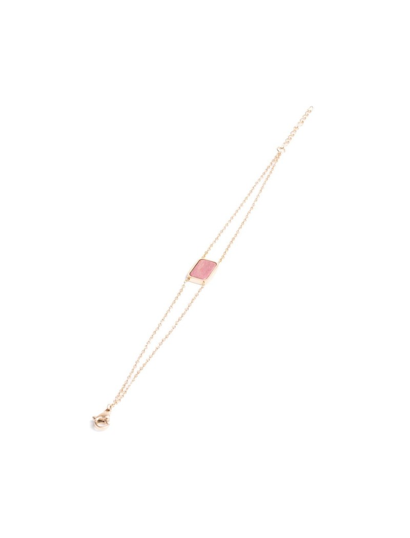 BRACELET - PIERRE NATURELLE QUARTZ ROSE