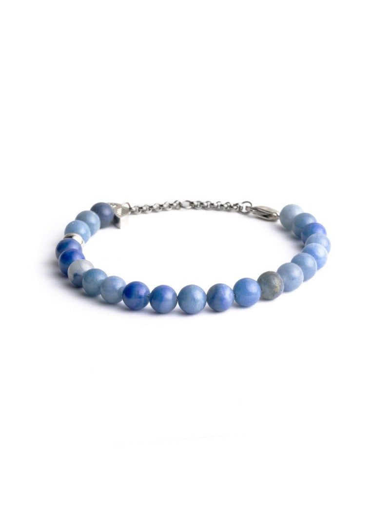 BRACELET - PIERRE NATURELLE AVENTURINE BLEUE