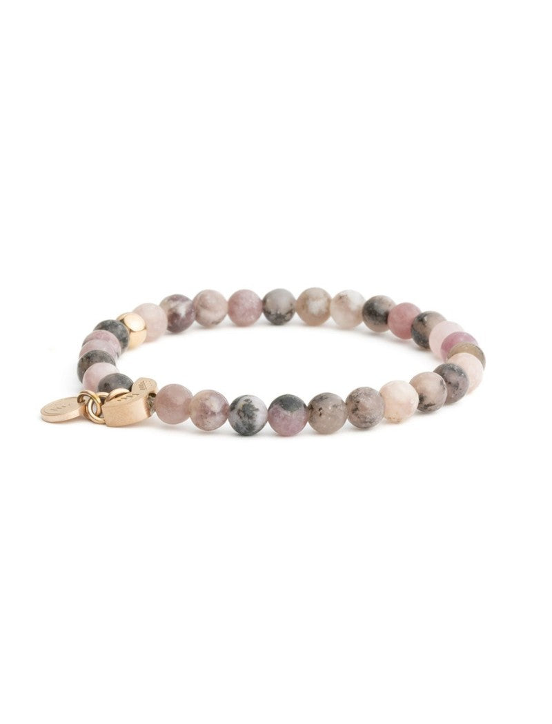 BRACELET DIDYMA - PIERRE NATURELLE LEPIDOLITE - TAILLE XS