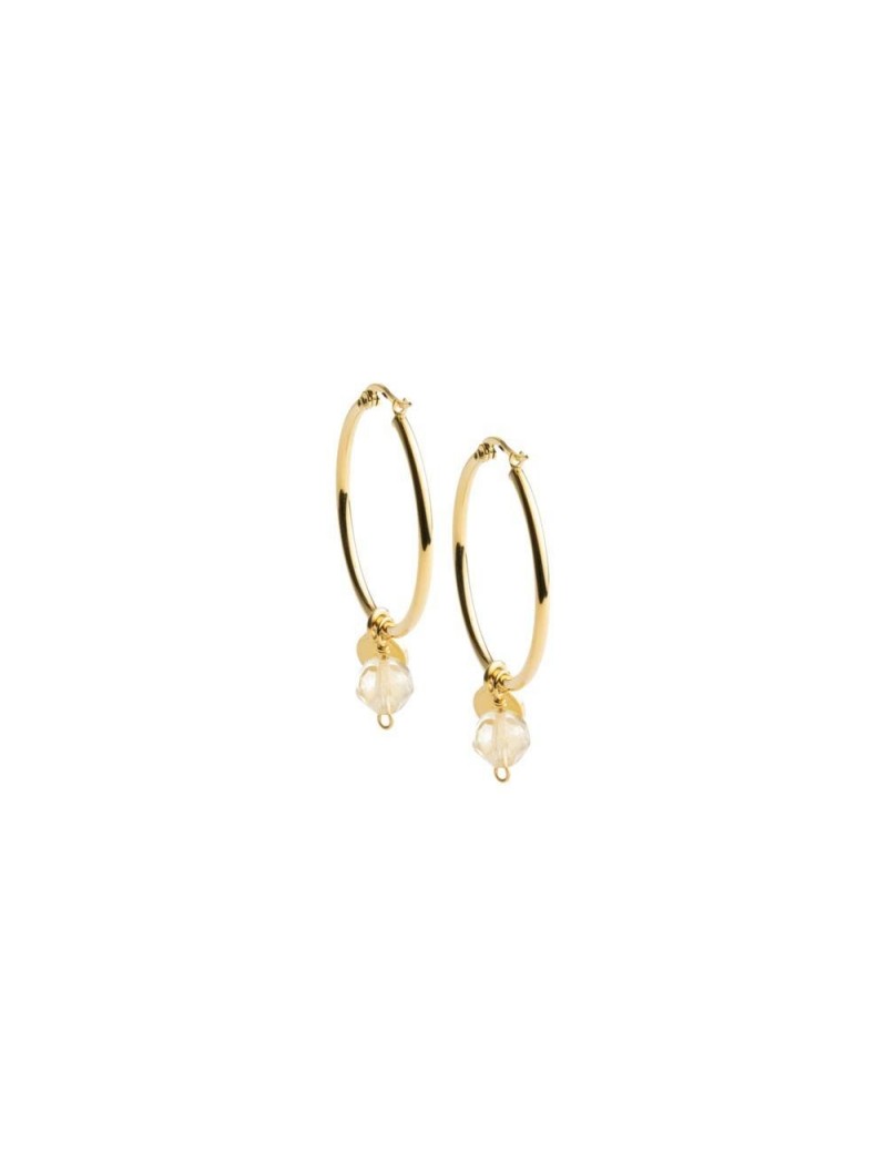 BOUCLES D'OREILLES DIDYMA - PIERRE NATURELLE CITRINE