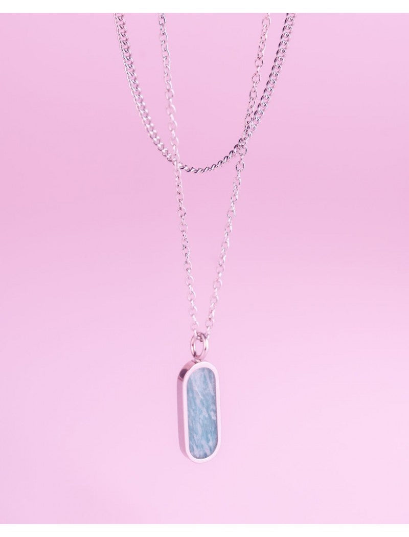 COLLIER - PIERRE NATURELLE AMAZONITE