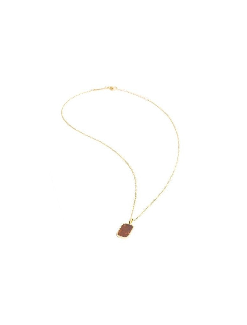 COLLIER DIDYMA - PIERRE NATURELLE MOGA - 42+3 CM