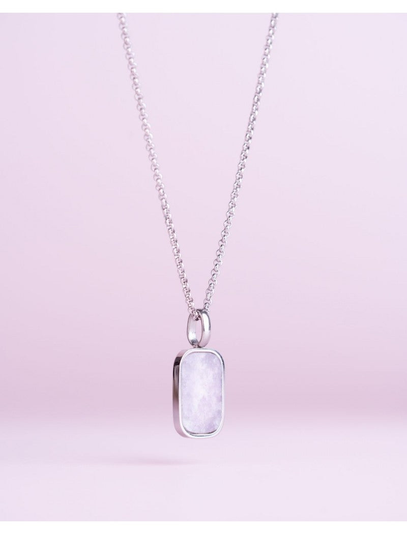COLLIER - PIERRE NATURELLE LEPIDOLITE