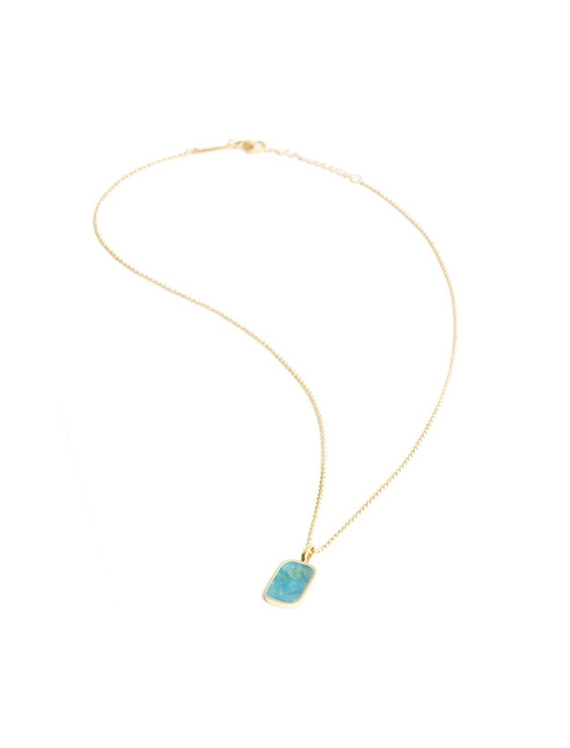 COLLIER DIDYMA - PIERRE NATURELLE CRISTAL - 42+3 CM