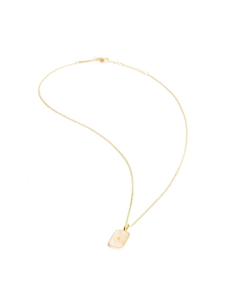 COLLIER DIDYMA - PIERRE NATURELLE JADE - 42+3 CM