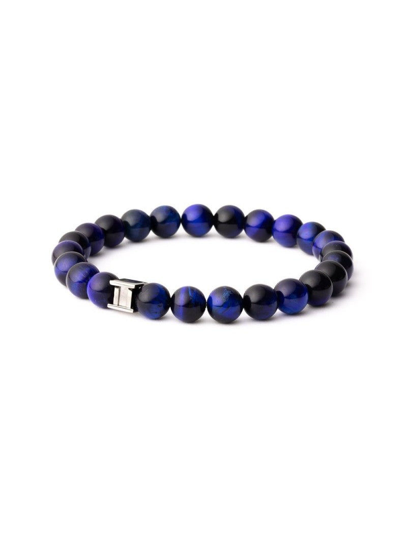BRACELET GEMINI - PIERRE NATURELLE OEIL DE TIGRE - TAILLE M