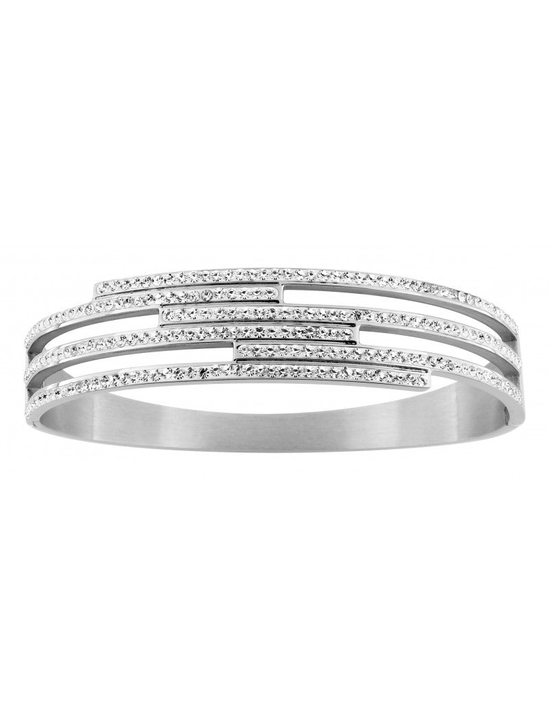 BRACELET - ACIER - CRISTAL