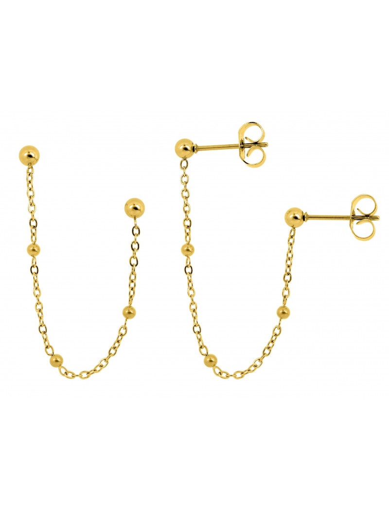 BOUCLES D'OREILLES - EARCUFF DORE