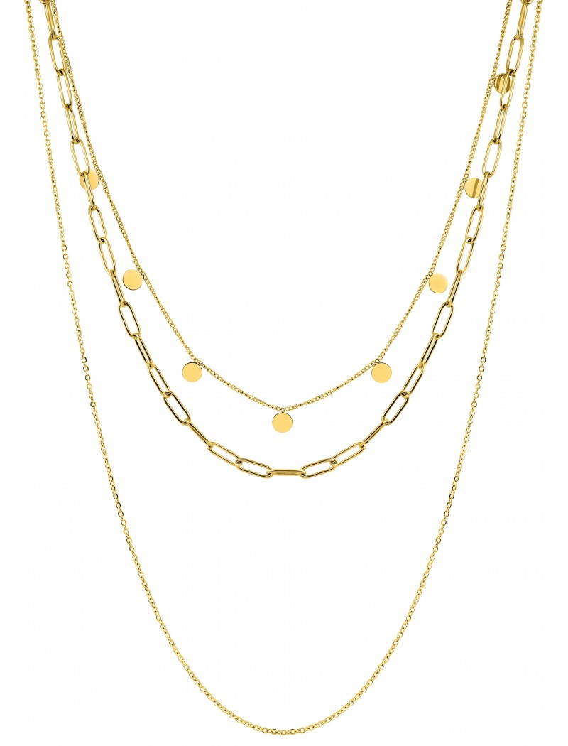COLLIER - ACIER DORE