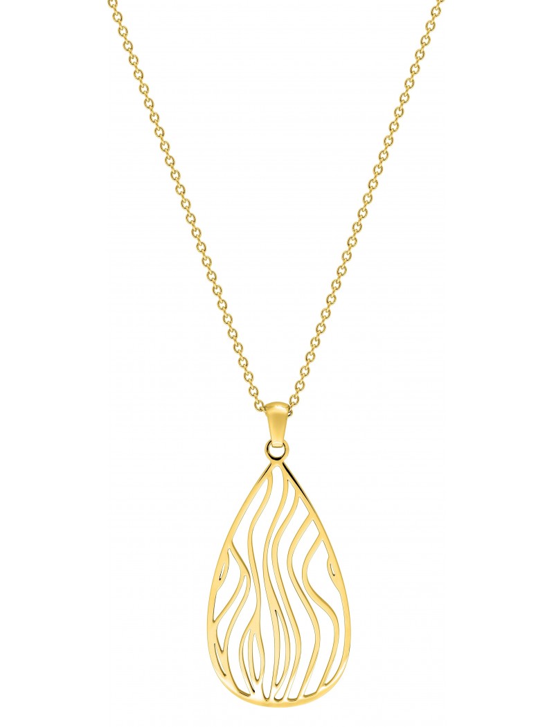 COLLIER - ACIER DORE