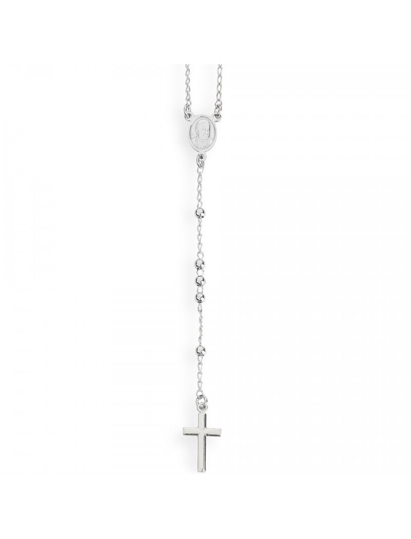 Collier en argent massif - Rhodié