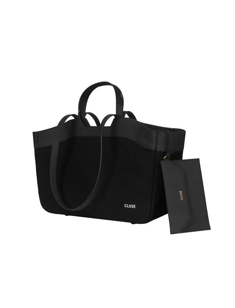 Sac fourre-tout Cluse, couleur noire complète