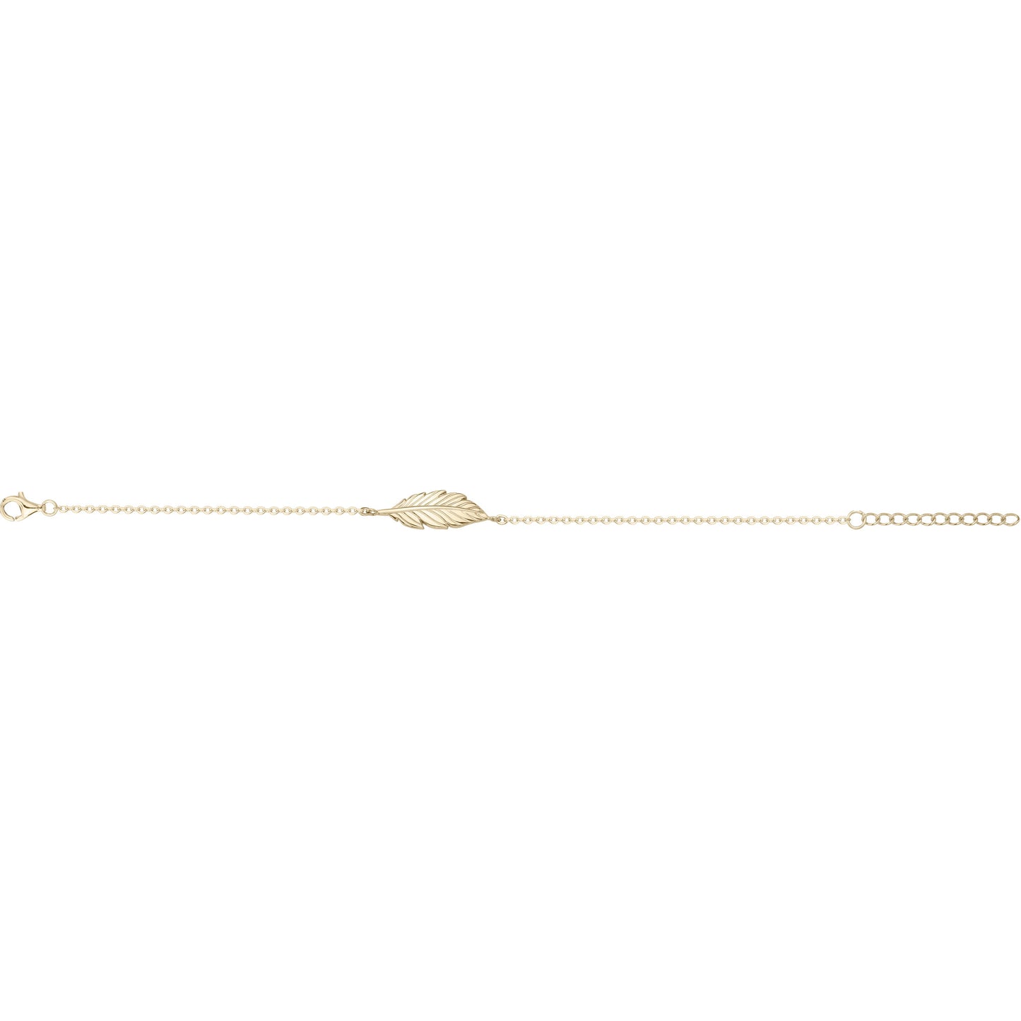BRACELET - ACIER DORE - PLUME