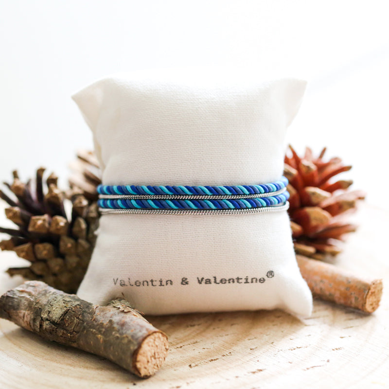 BRACELET HOMME MIXTE BLEU