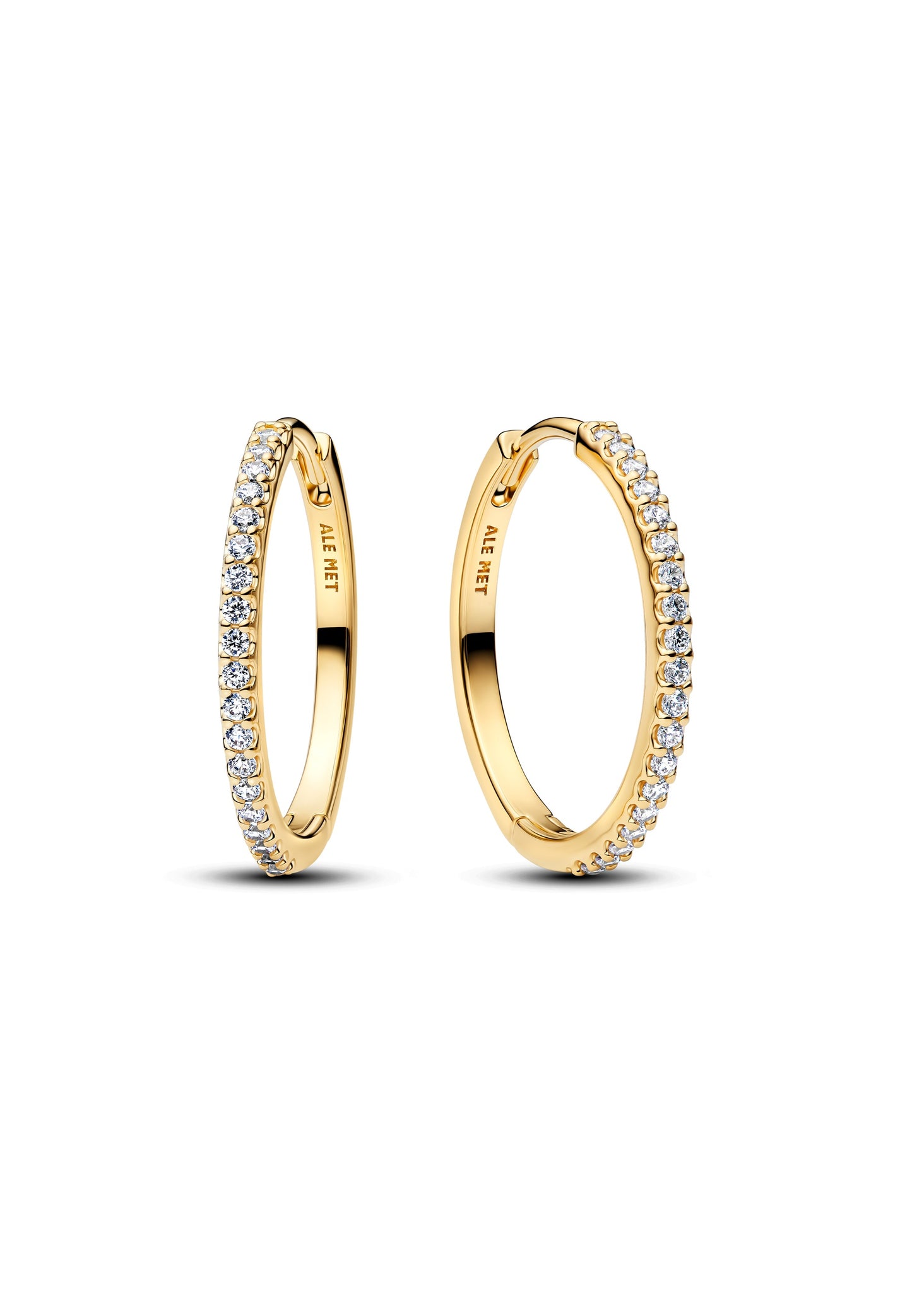 Boucles d'oreilles créoles scintillantes