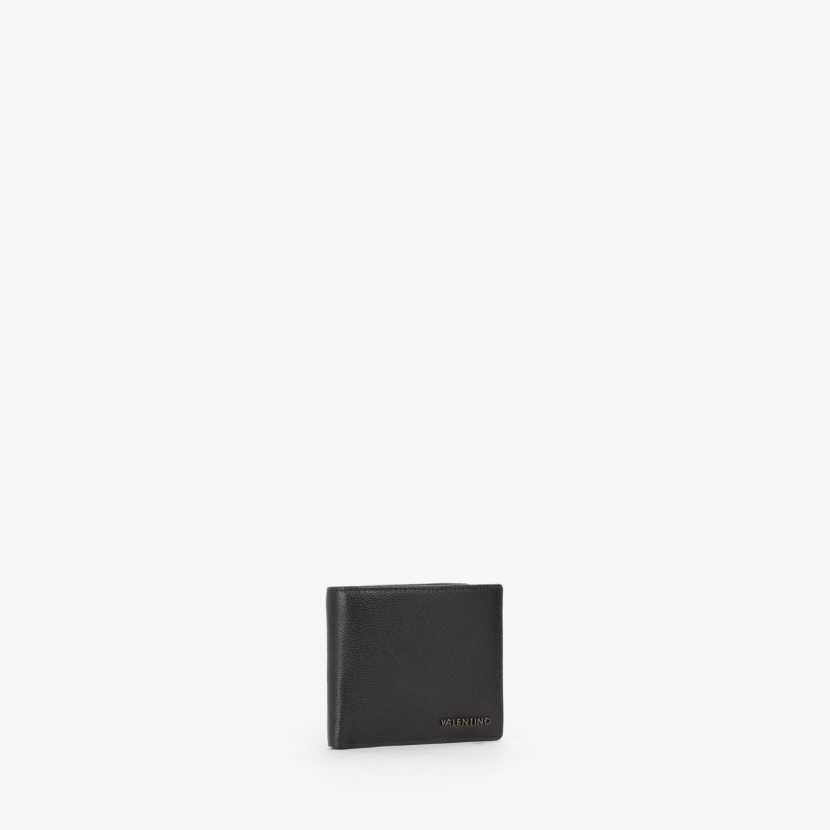 Portefeuille homme cuir grainé noir bi-fold élégant