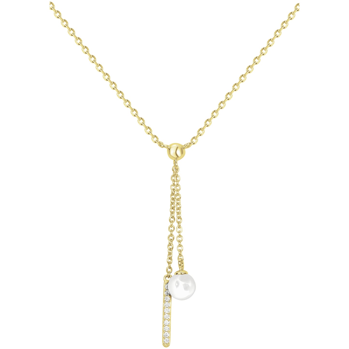 COLLIER PLAQUE - CERAMQIUE BLANCHE - ZIRCONIA