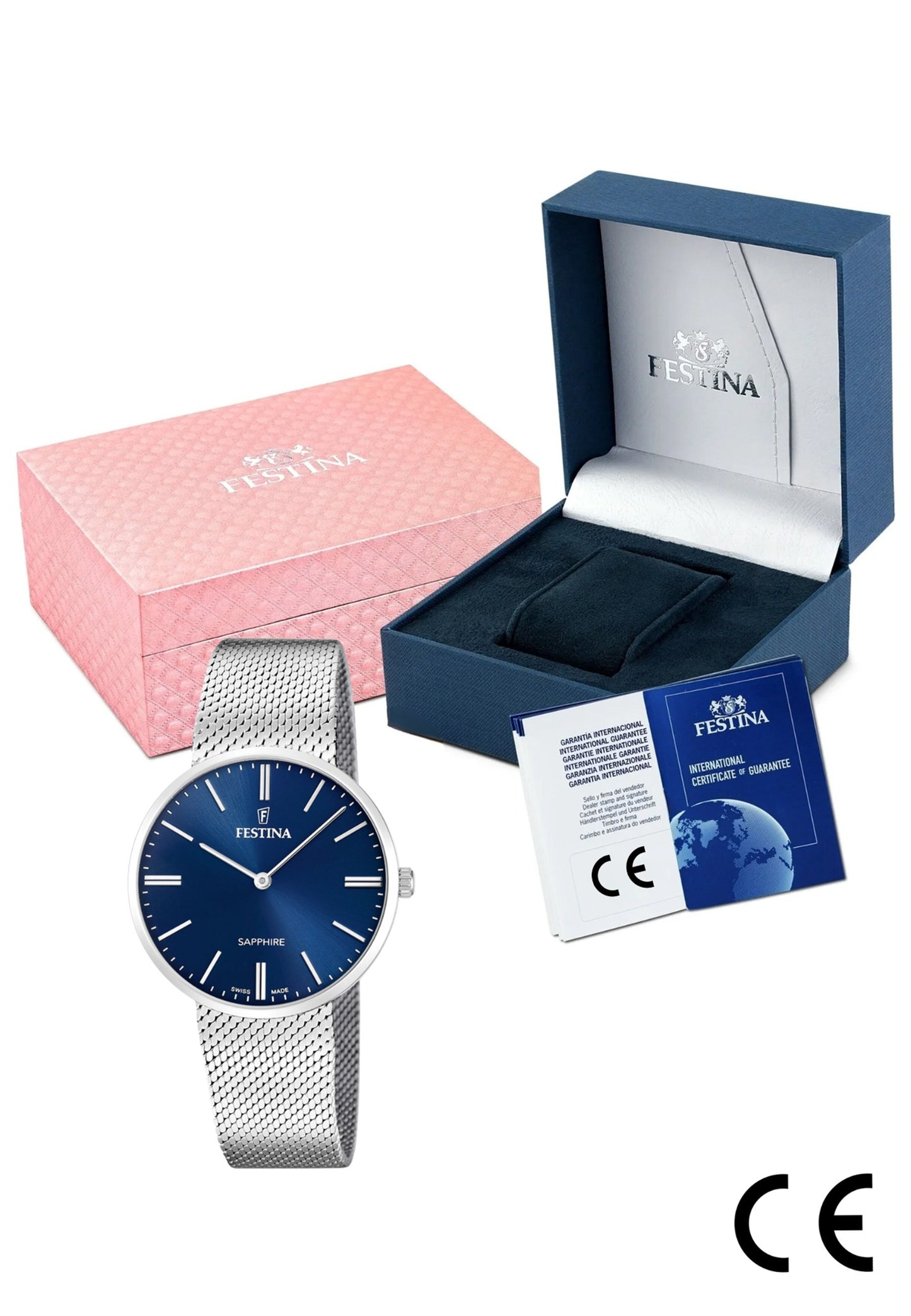 MONTRE SWISS MADE BLEU, HOMME