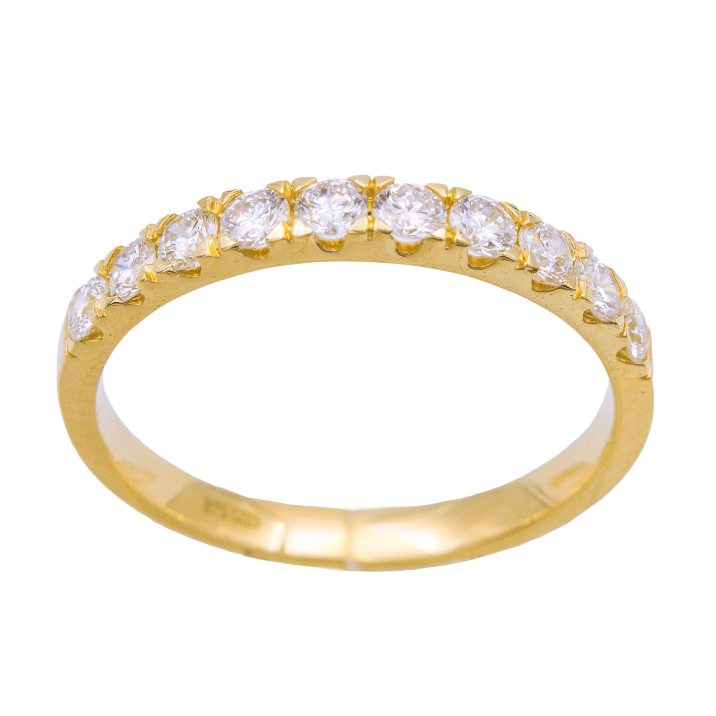 BAGUE OR 9 CARATS - DIAMANT 1.005 CT