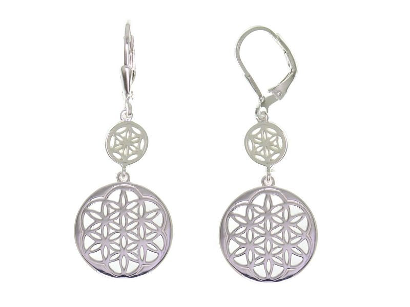 BOUCLES D'OREILLES ARGENT RHODIE