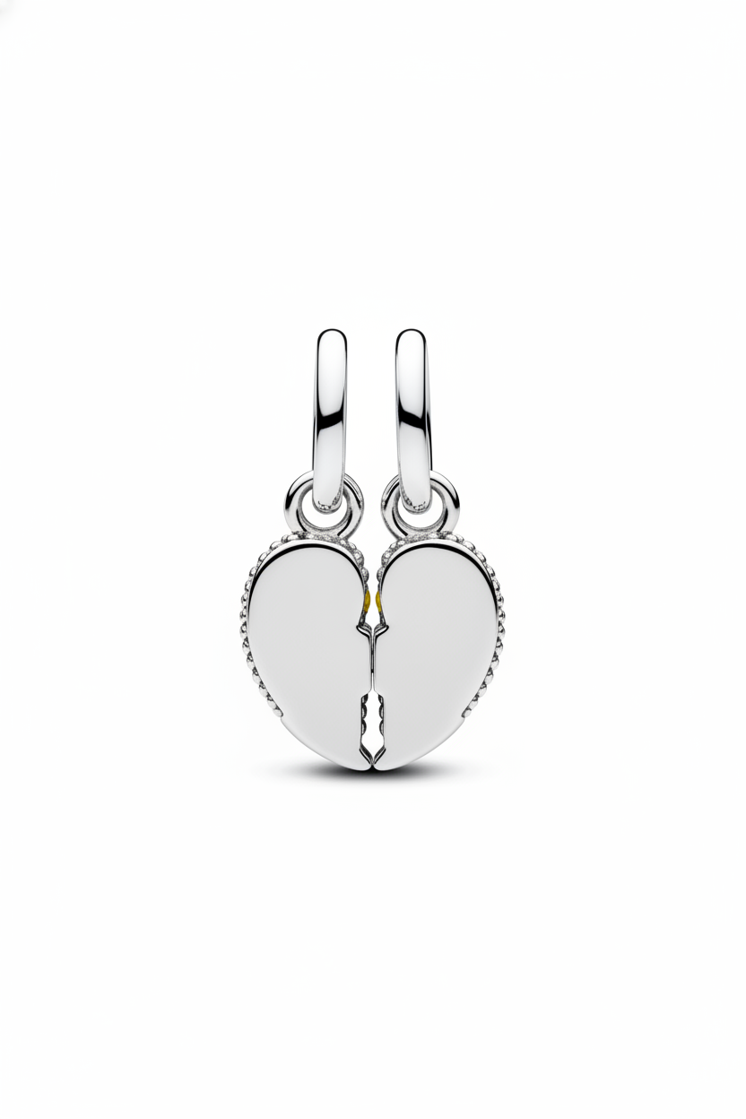 Charm pendante détachable Oiseaux amoureux