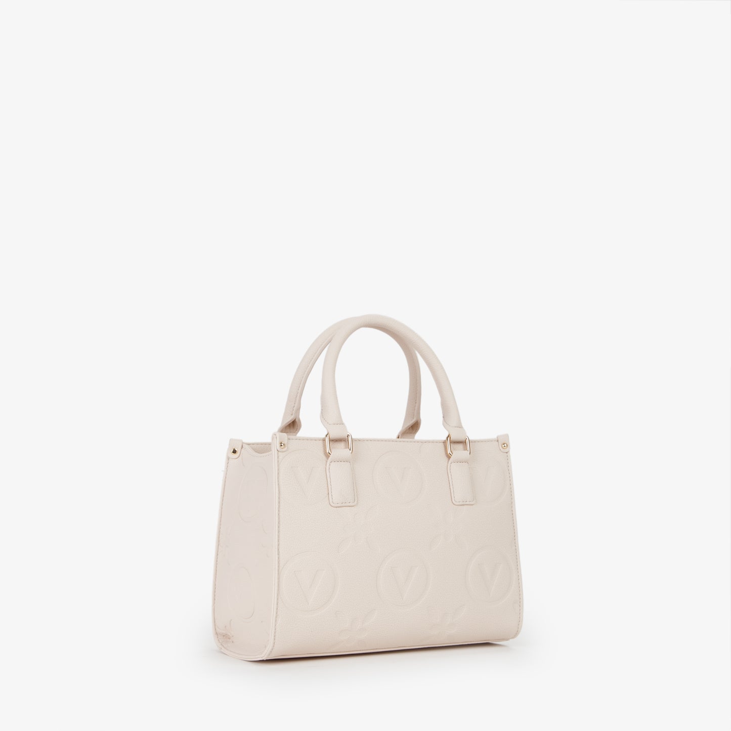 Sac à main femme écru structuré bandoulière réglable