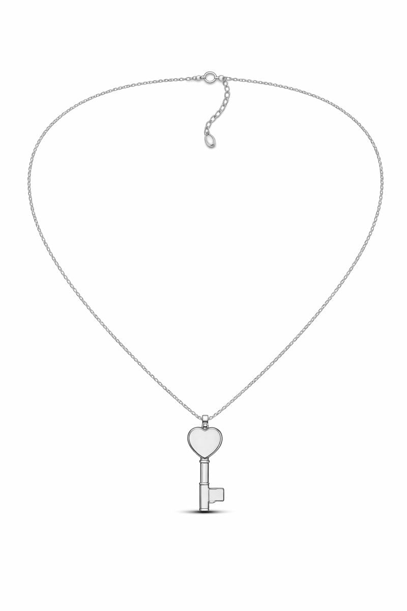 Collier pendentif cœur surélevé