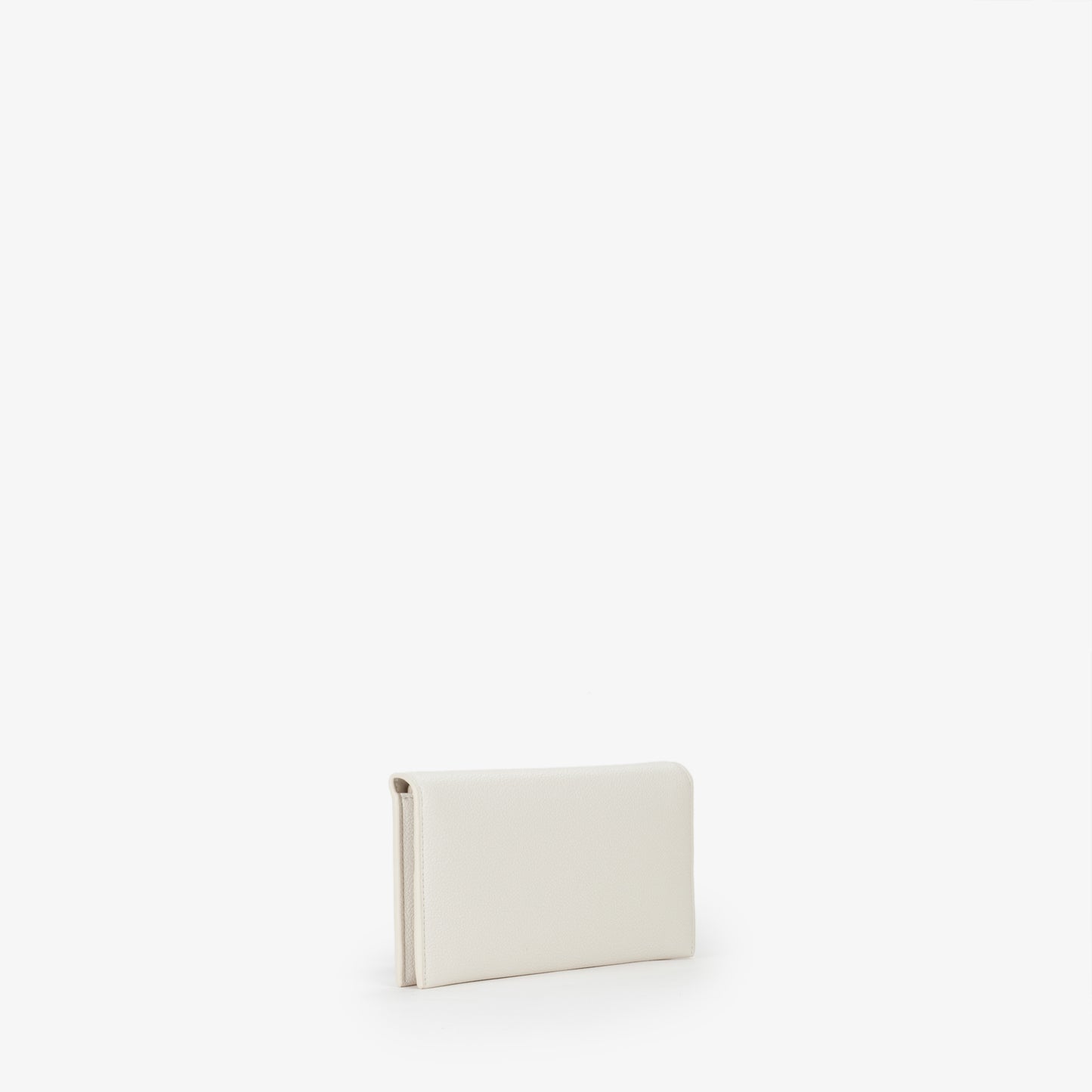 Portefeuille femme écru simili cuir format enveloppe