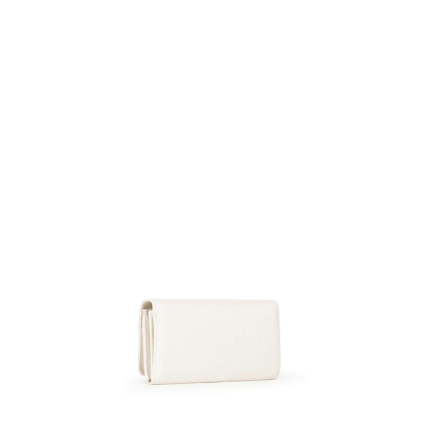 Portefeuille femme écru simili cuir fermeture rabat Valentino