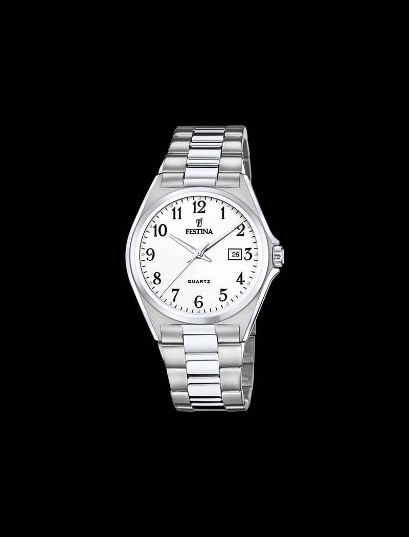 MONTRE FESTINA CLASSICS HOMME AVEC CADRAN BLANC