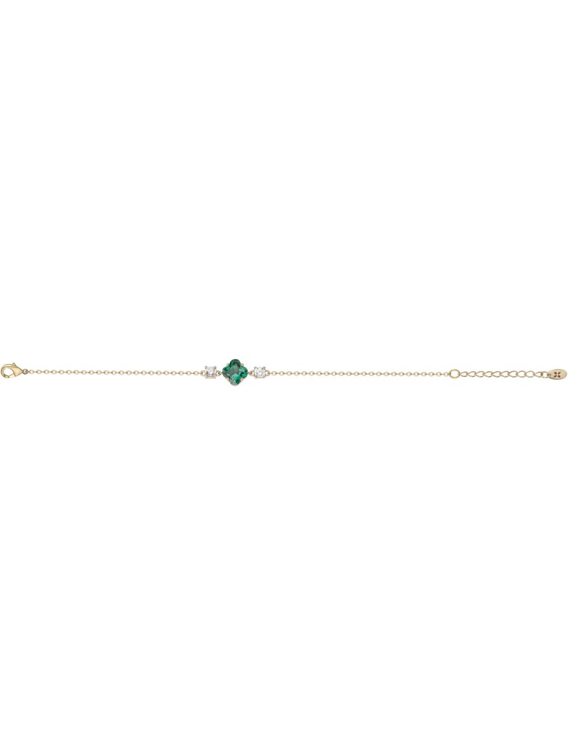 BRACELET PLAQUE - ZIRCONIA - ZIRCONIA VERT
