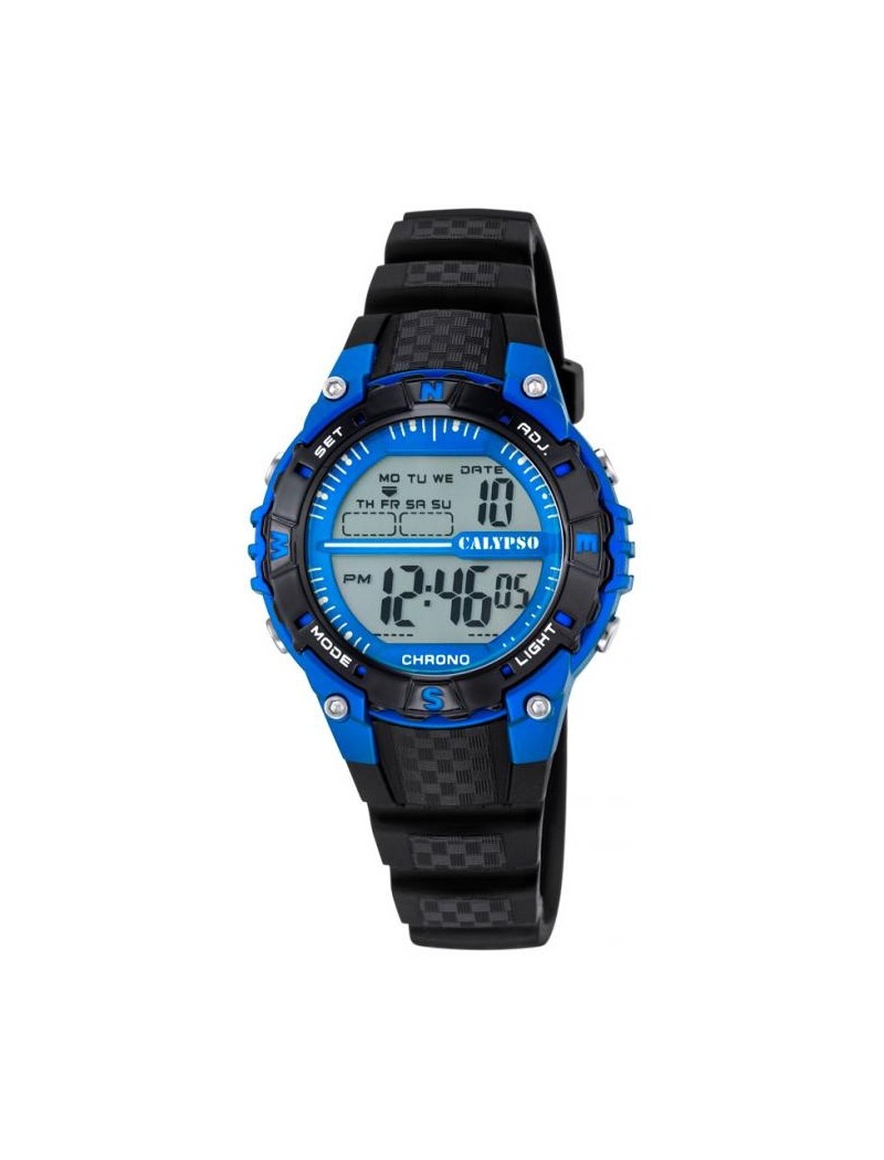 MONTRE CALYPSO DIGITAL CRUSH BRACELET EN CAOUTCHOUC BLEU, ENFANTS