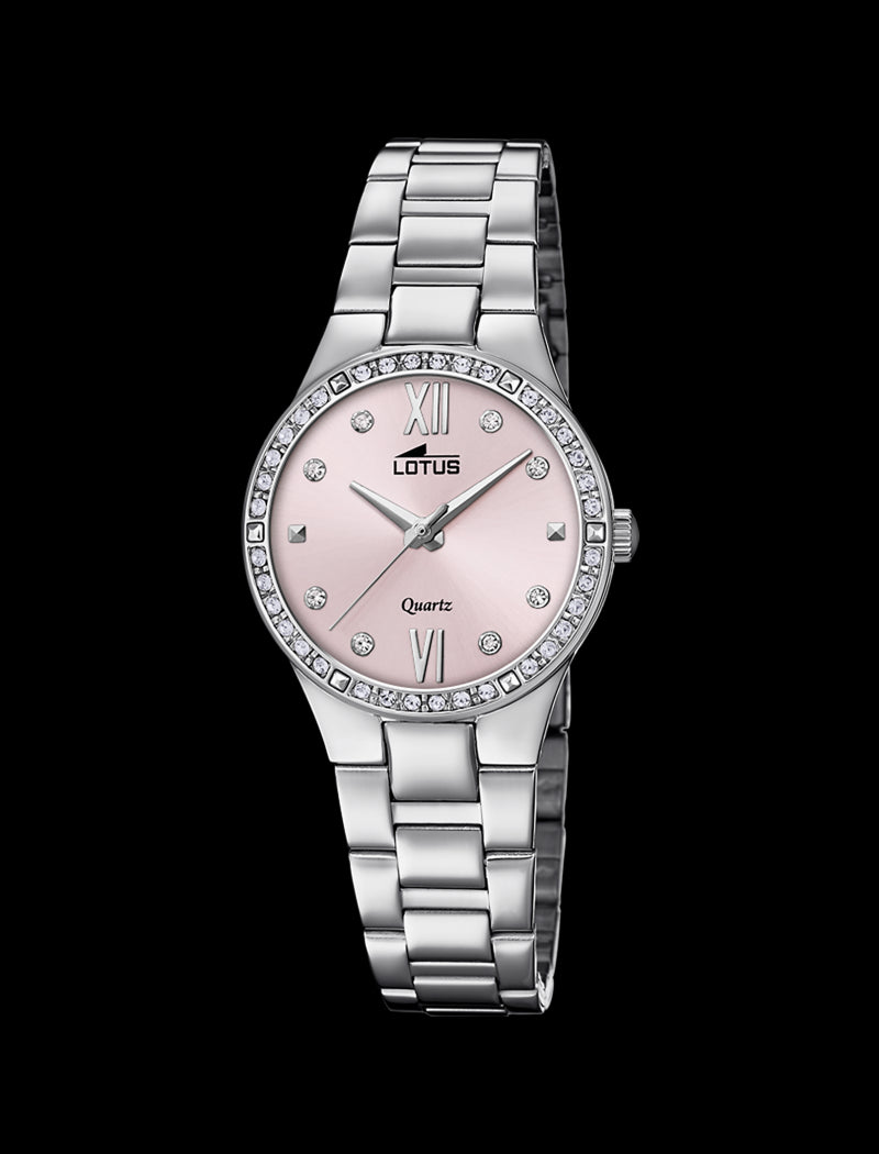 MONTRE ROSE BRACELET EN ACIER, FEMME